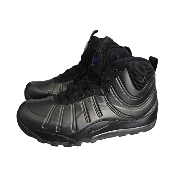 Nike Air Bakin Posite Shoes Mens Size 10 Triple Black Sneaker Boot 618056 001 main image 15